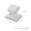 Woodten Single Watch Stand Display with Linen Lining - Compact