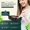 100% Compostable cutlery knives forks spoons 150 Large Disposable Biodegradable