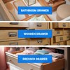 AceOrbit 10 Pack White Drawer Guides for Old Drawers Plastic