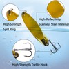 Fishing Lure Spoons Bass Trout Lures Kit Zinc Alloy Fishing