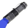 Blue Light LED Flashlight 1 Pack, Zoomable, Water Resistant, 3