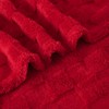 Linecooo RED Fleece Throw Blanket 50”×70” for Couch Sofa Bed,Super