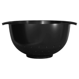 Rosti Margrethe Colander, Kitchen Sieve, Plastic, Robust Punch, Dishwasher Safe, 4 Litres, Black