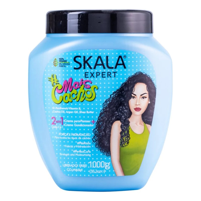 Crema Skala mais Cachos Para Rizos Pack 2tarros De 1kg
