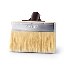 Voomey 7.5-Inch Deck Stain Brush Applicator - Thick Soft Large Paint Brush Head with Threads for Extension to Apply Wood, Fence, Brick & Concrete Walls, Heavy-Duty Outdoor Water and Oil Staining Brush