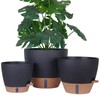 THEJIYUE Self-Watering Plant Pots for Indoor Plants: 8/10/12 Inch Large