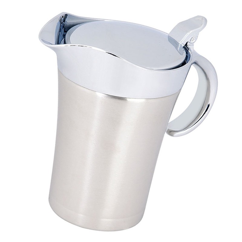 304 Stainless Steel Thermal Insulated Double Wall Sauce Gravy Boat