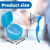 Denture Cleaner Box and Brush Set - 2 Pack Denture