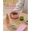 ZENS Matcha Set Pink, Japanese Matcha Tea Ceremony Kit, 6pcs