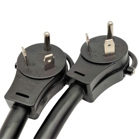 Parkworld 692361 RV (2) 30A to 50A V Adapter Cord, (2) TT-30P Male to 14-50R Female, 1.5FT