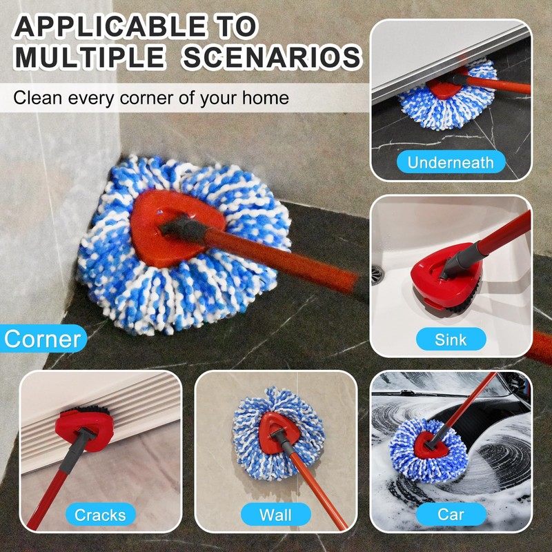 Mop Heads Replacements for Ocedar, Spin Mop Replacement for O-Cedar