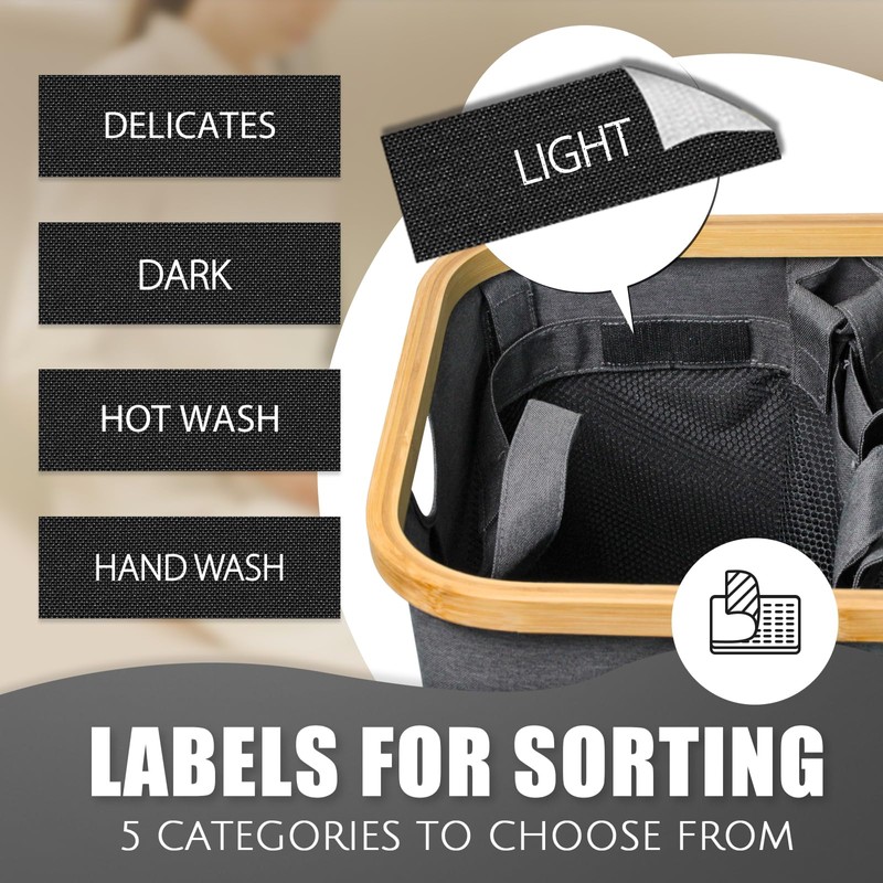 Hampers for Laundry Basket with Lid, 160L Extra Large 3