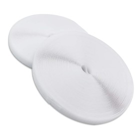 Koars Professional Velcro Strong Surface Tape Velcro Craft Handmade Sewing Male Female (White, 25mm x 25m)