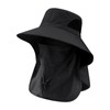 Wide Brim Sun Hat with Neck Flap for Outdoor Travel