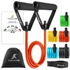ProSource Fit Tube Resistance Bands Set with Attached Handles, Door