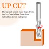 EANOSIC Upcut Spiral Router Bit 3-Flute with 1/2” Shank, Extra