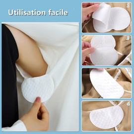 LATRAT 30 x Anti-Sweat Patches for Women and Men - Invisible and Comfortable Patch for Underarm Protection