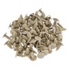 100pcs 6mm Hole Plastic Rivets Fastener Push Clips Khaki for