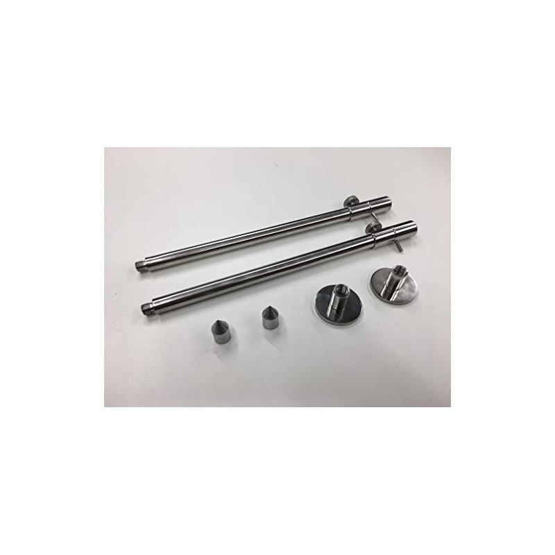 TMC 2 x 25-45cm Interchangeable stainless steel banksticks. Multi-base, point
