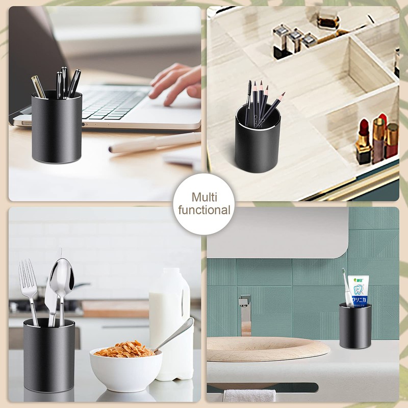 Vaydeer Pen Stand Fashionable Metal Pen Stand Large Capacity Pen