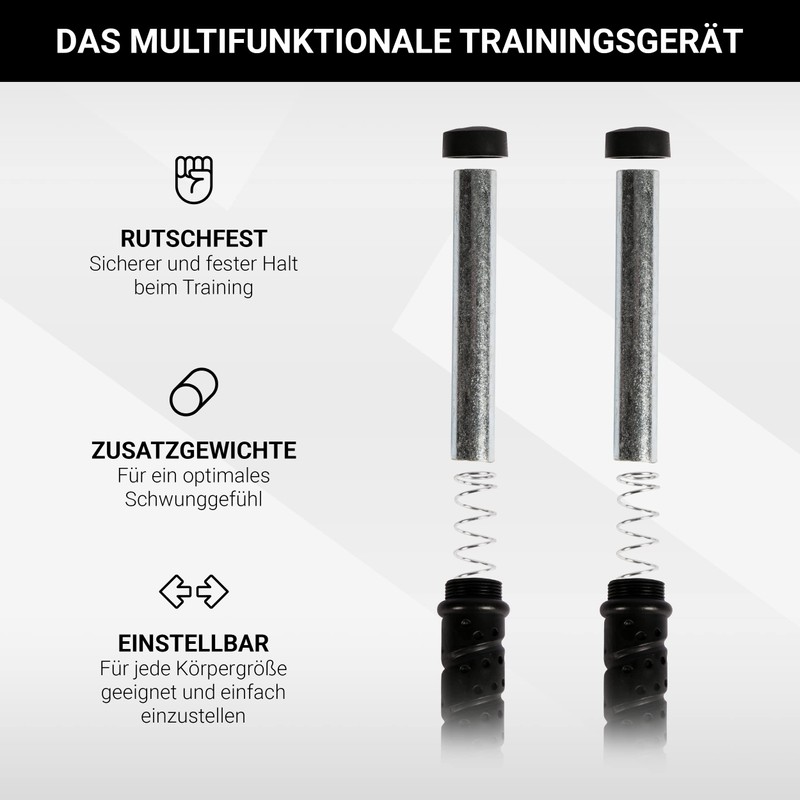 Professional Studio Quality Steel Skipping Rope with Removable Weights