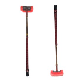FISHSCALE GAFF CO 4ft Calcutta Bamboo Deck Brush (Red/Maroon/Black/White BLODFEST)