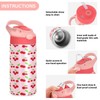 GOODOLD Red Cherries Stems Kids Water Bottle, Insulated Stainless Steel