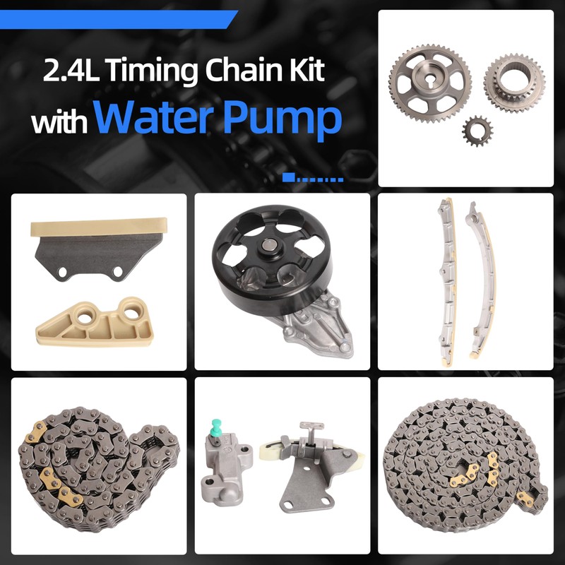 Loautong 2.4L Timing Chain Kit with Water Pump for Honda