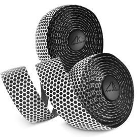 MARQUE Hex Bicycle Handlebar Tape - Road Bike Handle bar Tape 2PCS per Set (White)