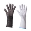 ThreeH Protective Gloves Extend Sleeves 14 Inch 316L Stainless Steel