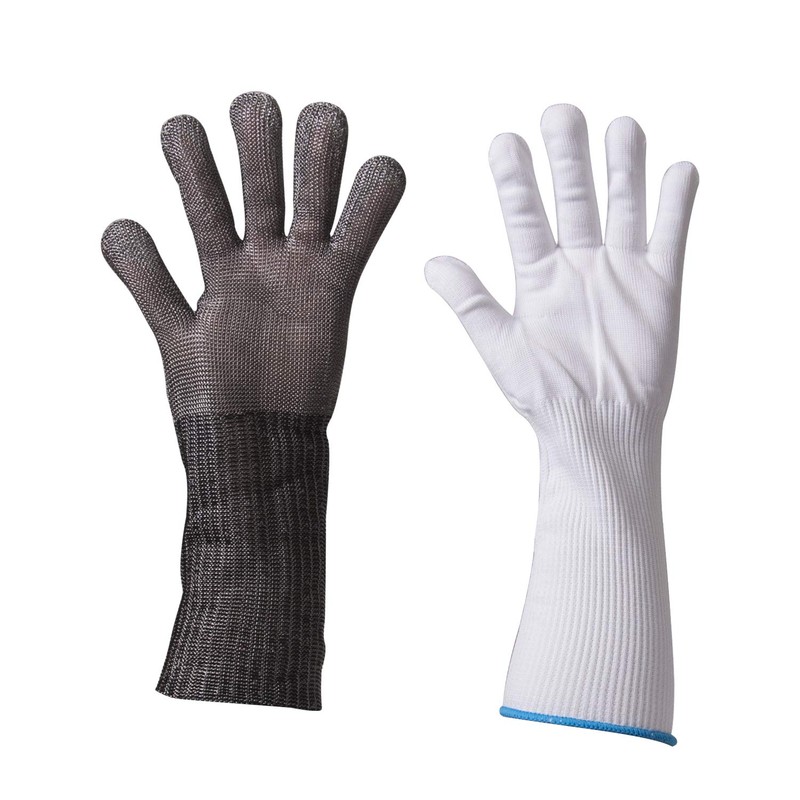 ThreeH Protective Gloves Extend Sleeves 14 Inch 316L Stainless Steel