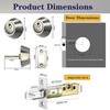 Eiqikayo Silver Steel Double-Head Cylinder Deadbolt Lock- High Security Anti-Kick