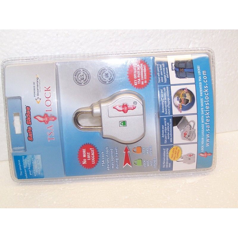 Safe Skies Rubberized BoomerangIt TSA Luggage Lock