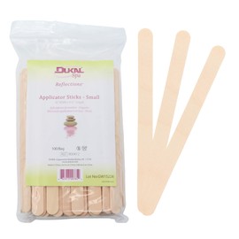 Dukal Small Wooden Wax Sticks - Body Hair Removal Applicator for Waxing, 3/8” x 4.5” (Pack of 100)