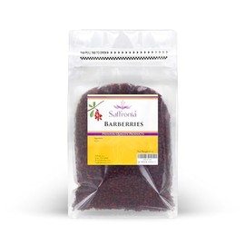 Saffronia Agracejos secos, Zereshk, agrio y agracejo persa picante para arroz pilaf, postres y hornear, 6 oz (170 g)