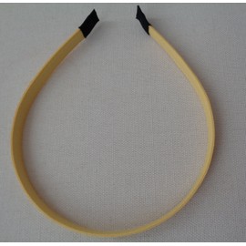 women plain alice band headband yellow colour fabric wrapped head band hair band Sold by Per handband