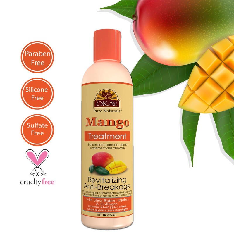 Okay Mango Revitalizing Anti-Breakage Treatment, For All Hair Types, Revitalize,