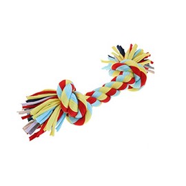 Nuts For Knots "Twist-Tee" 2 Knot Tugger Cotton Dog Toy