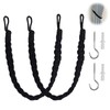 Curtain Tie Backs 2 Pack, Hand Knitting Curtain Tiebacks Cotton