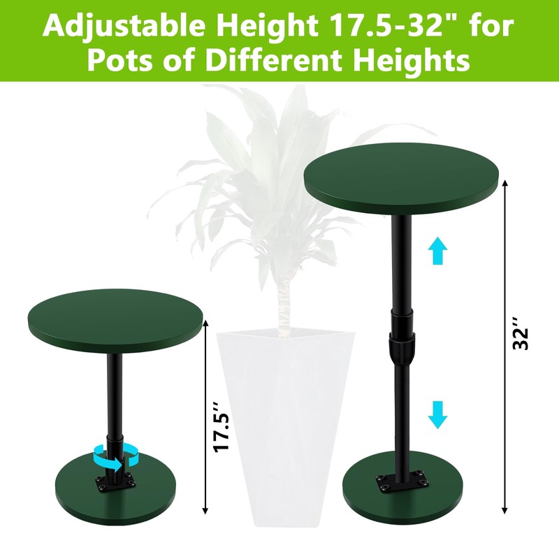 Axcoix Adjustable Height Plant Risers for Inside Pots, 17.5-32" Planter