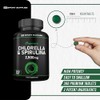 Organic Chlorella and Spirulina - 2500mg - 300 Tablets -