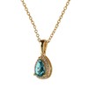 LuckyLy Collar para Mujer con Baño de Oro 14k, Cadena
