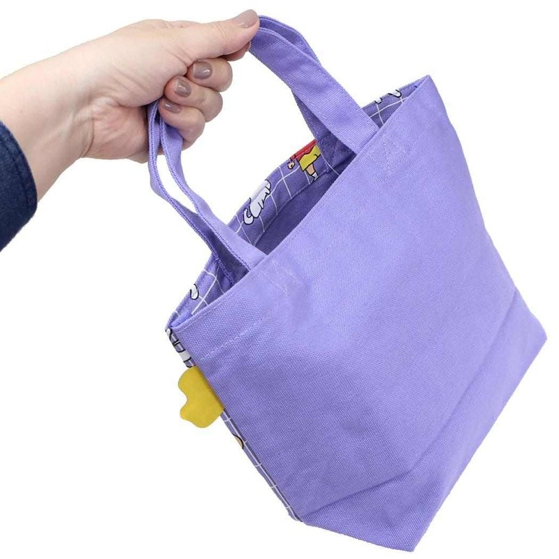 Crayon Shin-chan Lunch Bag with Color Gusset/Trio Check
