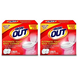 Iron Out Heavy Duty Rust Stain Remover Toilet Cleaning Tablets 6 Count Pack