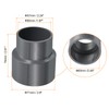 PATIKIL PVC Reduction Pipe Fitting 63 x 50 mm Straight