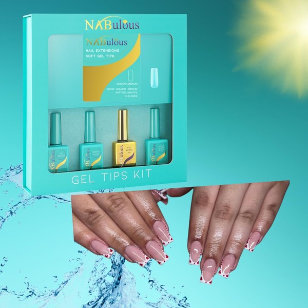 Square Medium Starter Kit | NABulous | Soft Gel Tips