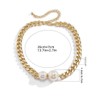 Cubahop Metal Pearl Choker Necklaces Gold Collar Necklace Pendant Chain
