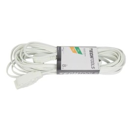 CNX Extensión Eléctrica, Blanca, 3 Tomas Polarizadas, 8mts (3p)