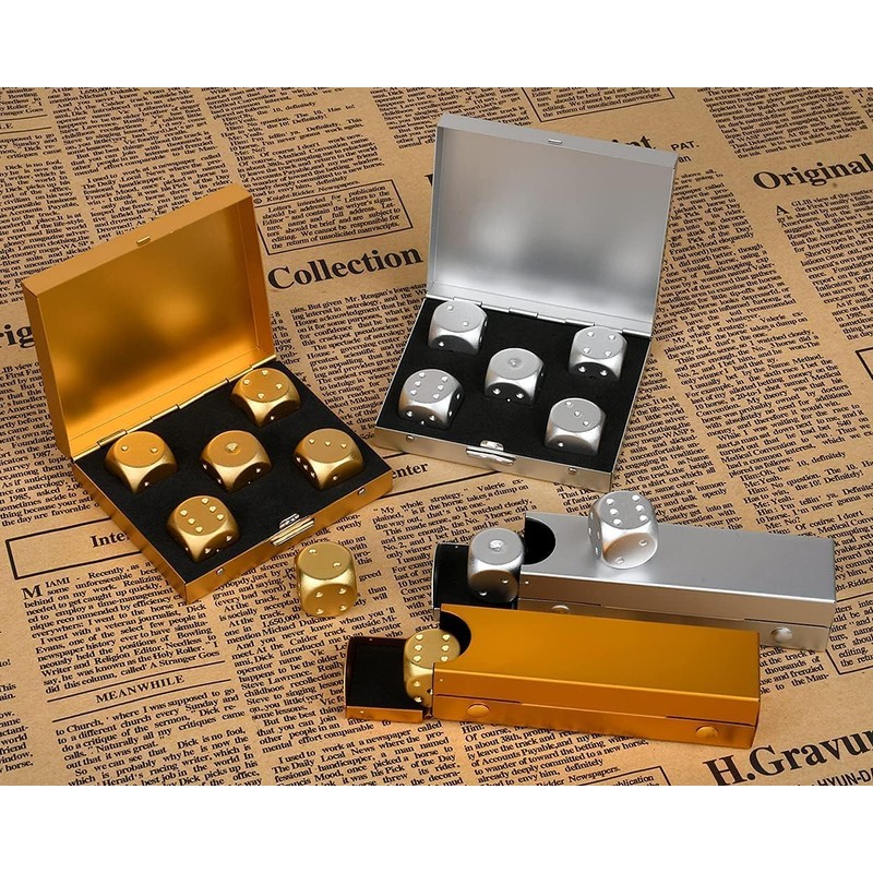 Hominas Dice Box Set of 5 Pieces, 5 Dice Rummy