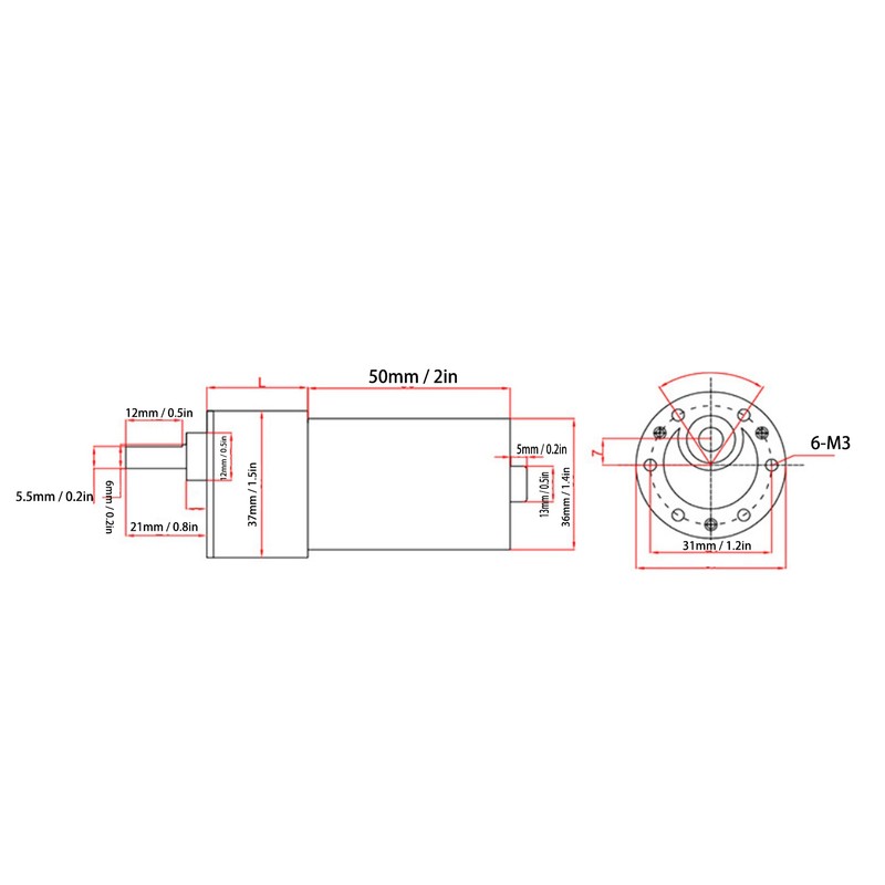 Brushless Motor with Bracket Governor Low Speed 24V for CNC